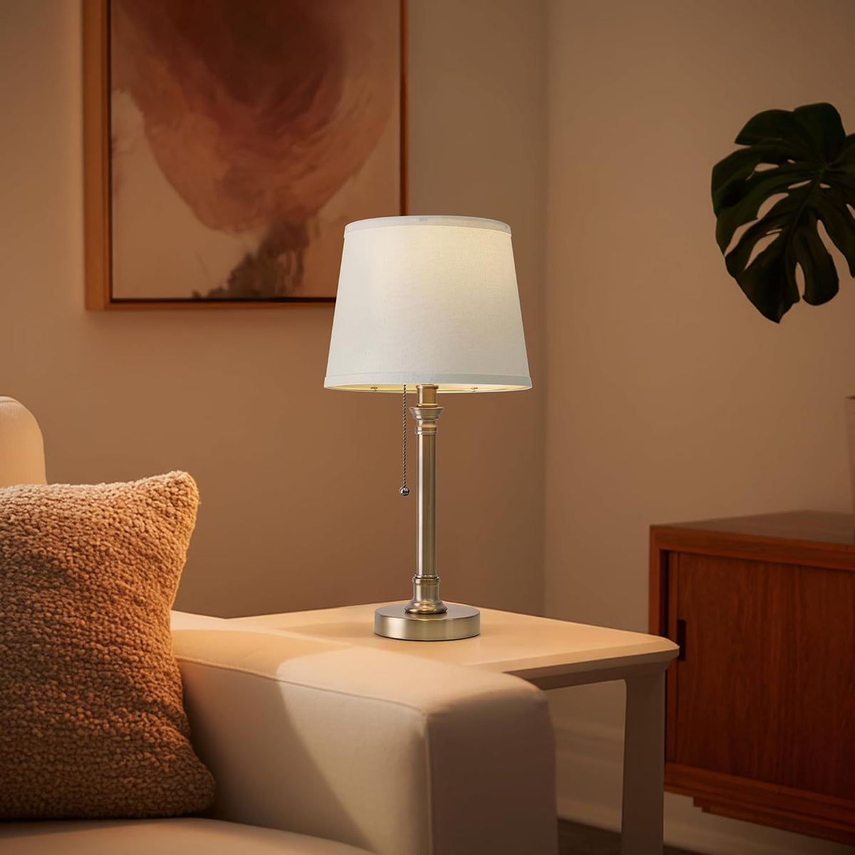 19.5" Small Table Lamp for Bedroom - Bedside Lamps for Nightstand