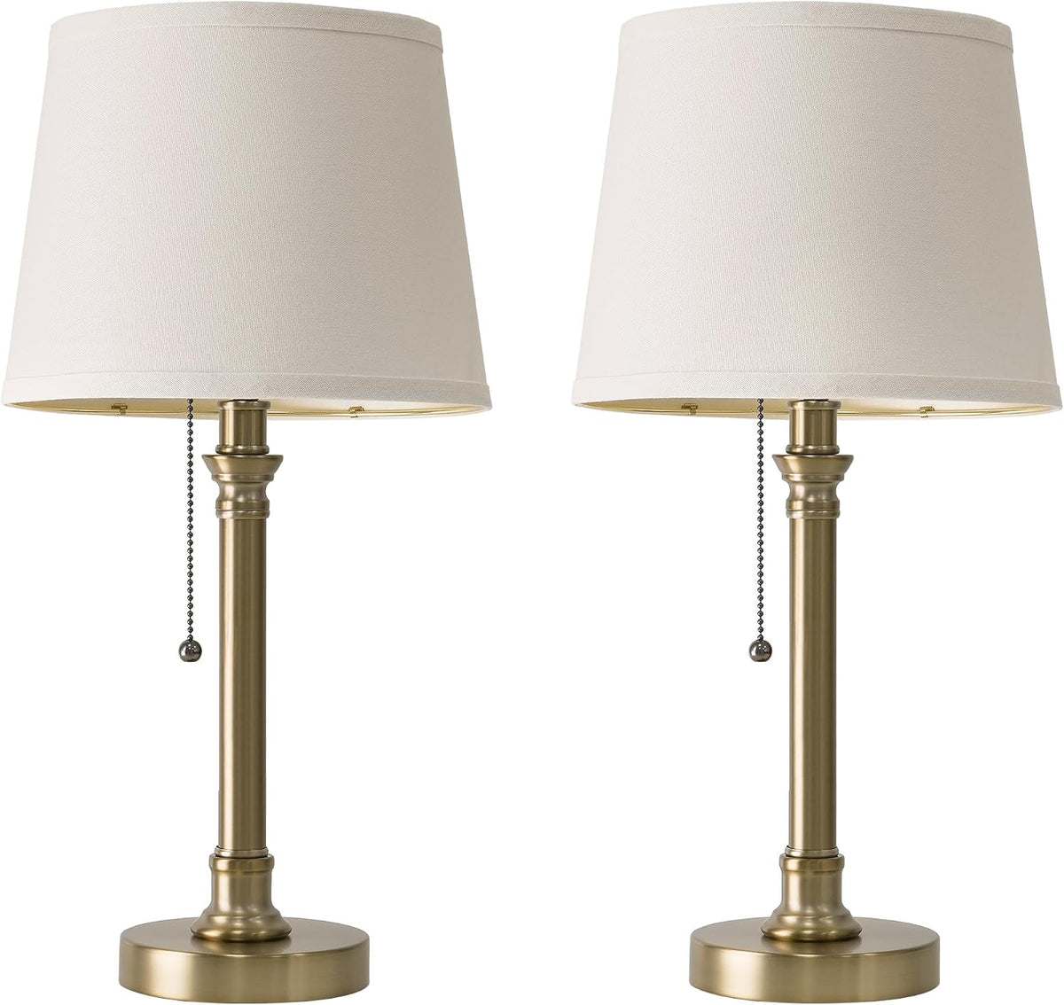 19.5" Small Table Lamp for Bedroom - Bedside Lamps for Nightstand