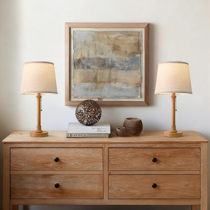 19.5" Small Table Lamp for Bedroom - Bedside Lamps for Nightstand