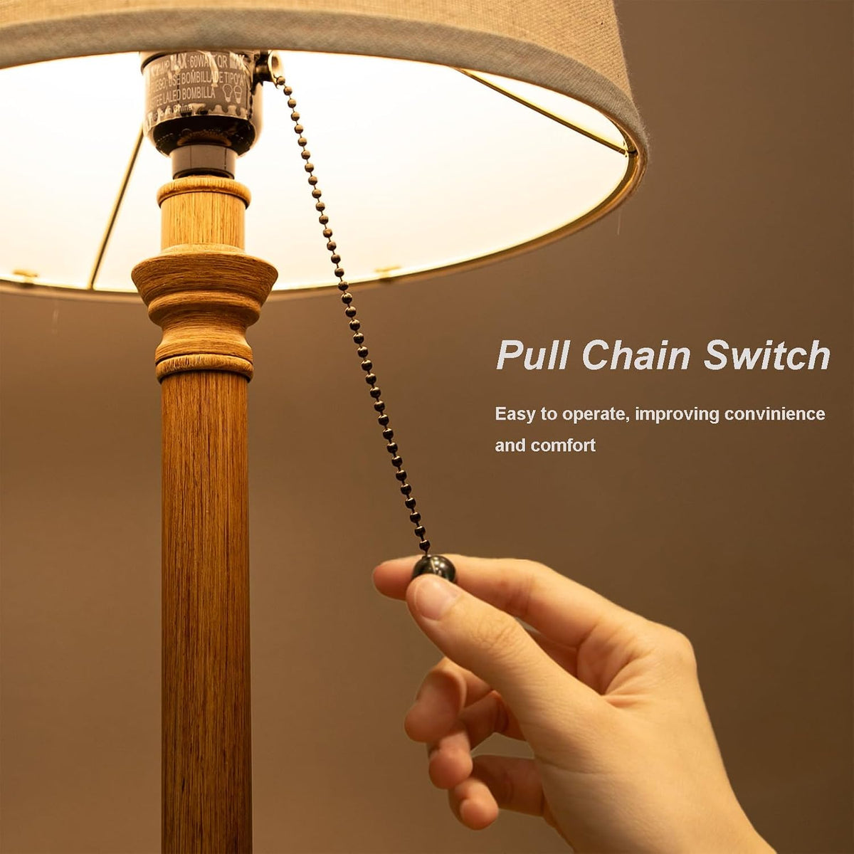 19.5" Small Table Lamp for Bedroom - Bedside Lamps for Nightstand