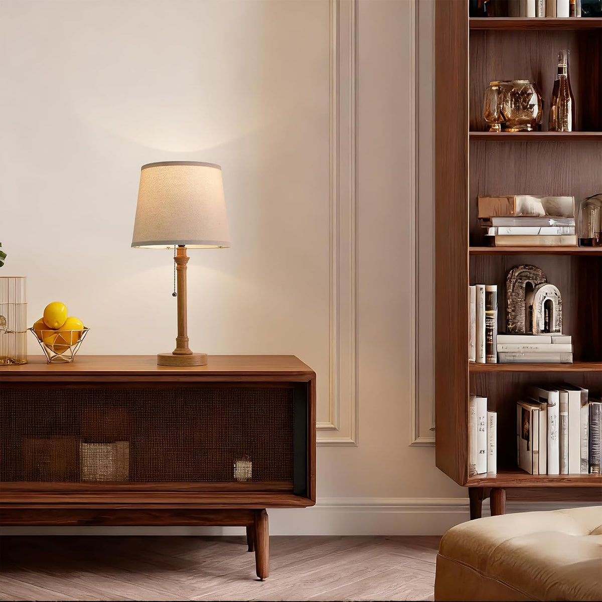 19.5" Small Table Lamp for Bedroom - Bedside Lamps for Nightstand