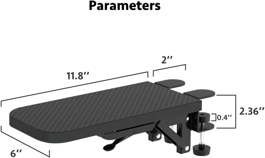Computer Arm Rest for Desk, Suitable for Office desks, Sturdy Mouse arm Support, Computer Desk Extender, Suitable for Home and Office