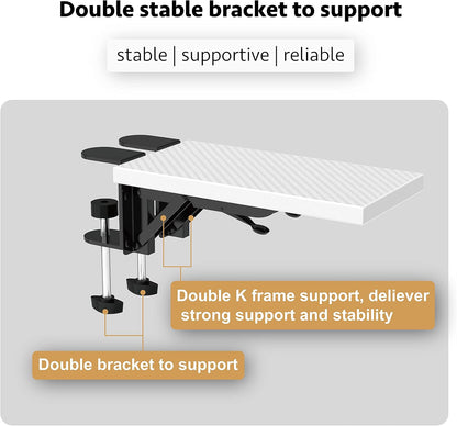 Computer Arm Rest for Desk, Suitable for Office desks, Sturdy Mouse arm Support, Computer Desk Extender, Suitable for Home and Office