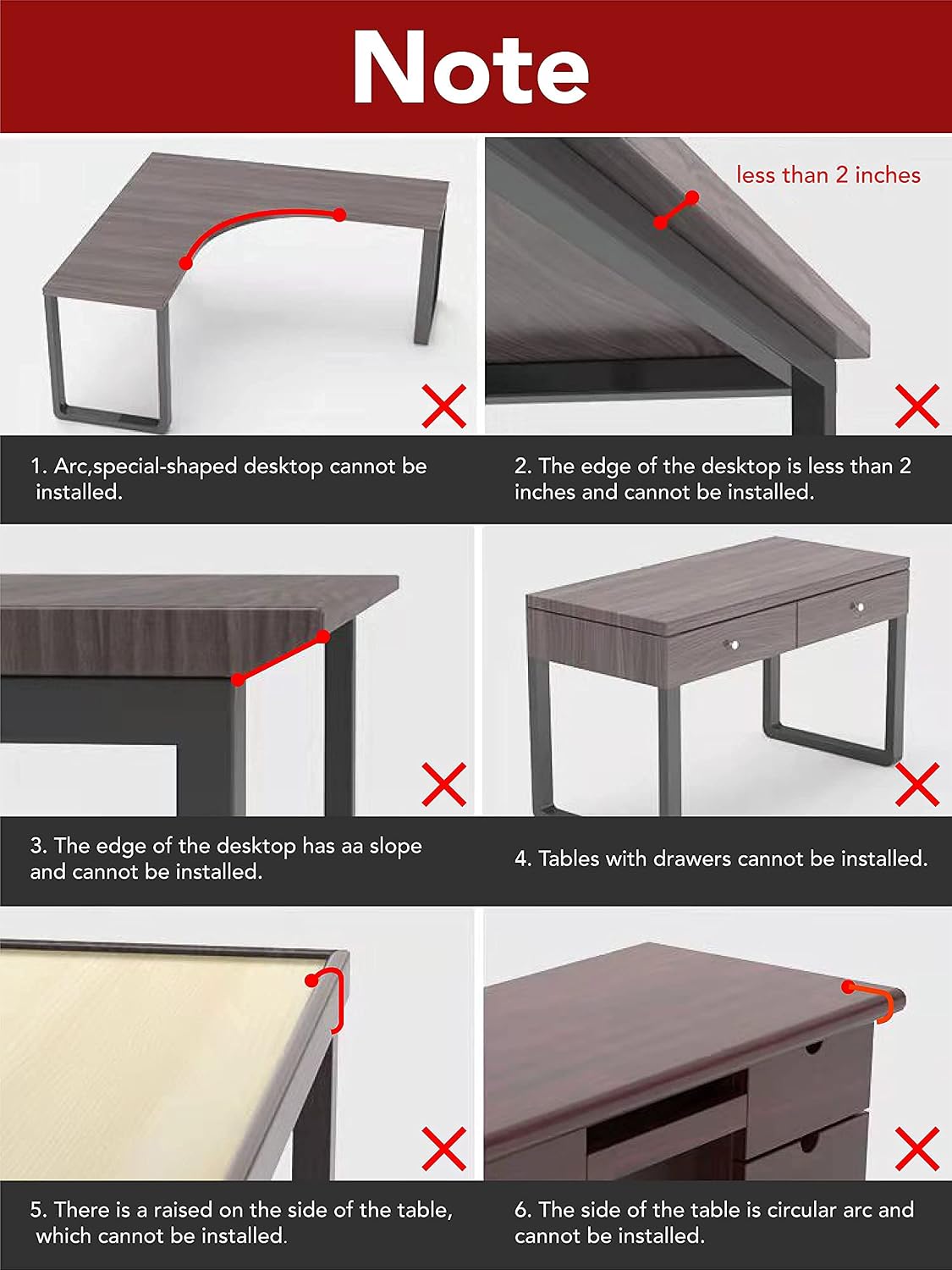Computer Arm Rest for Desk, Suitable for Office desks, Sturdy Mouse arm Support, Computer Desk Extender, Suitable for Home and Office