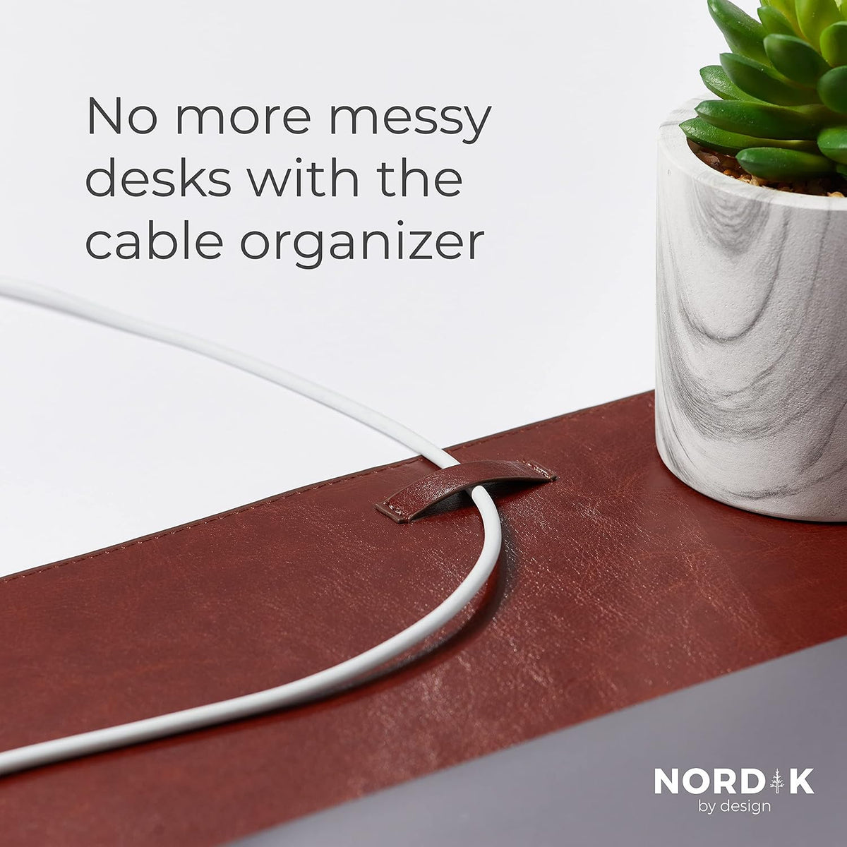 Nordik Leather Desk Mat - Midnight Blue - Large Leather Desk Pad 35x17 in