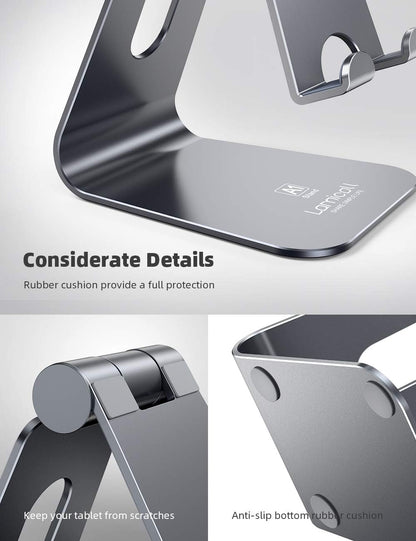 Tablet Stand Holder for Desk - Adjustable Stand for 4-13" Tablets