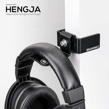 Hengja - The Desk Headphone Stand Hanger Mount, All Metal, Rotatable Mount, PC & Gaming Headset Holder