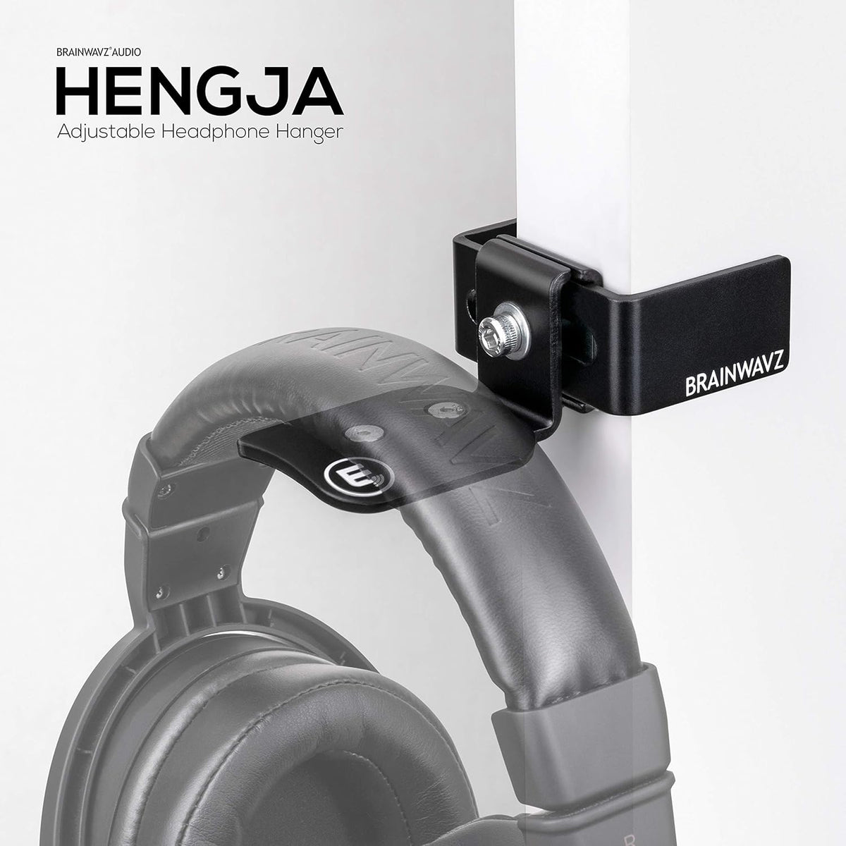Hengja - The Desk Headphone Stand Hanger Mount, All Metal, Rotatable Mount, PC & Gaming Headset Holder
