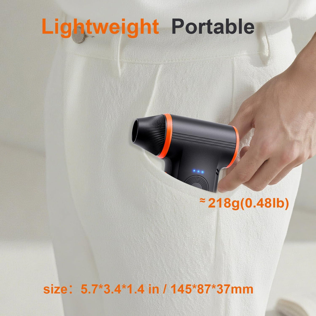 Compressed Air Duster,150000RPM Super Power air Blower,3-Speed Adjustable