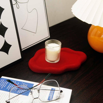 Jewelry Dish Trinket Tray for Women, Ring Dish Holder, Unique Cloud Shape Ceramic Plate Cute Things Vanity Aesthetic Room Decor Mother's Day Birthday (White)