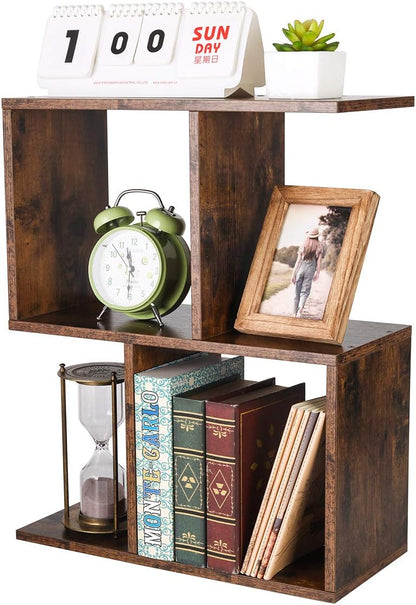 Mass Desktop Bookshelf Freestanding Wooden Countertop Bookcase Accessories Organizer Display Rack Dorm Desk Storage Shelf