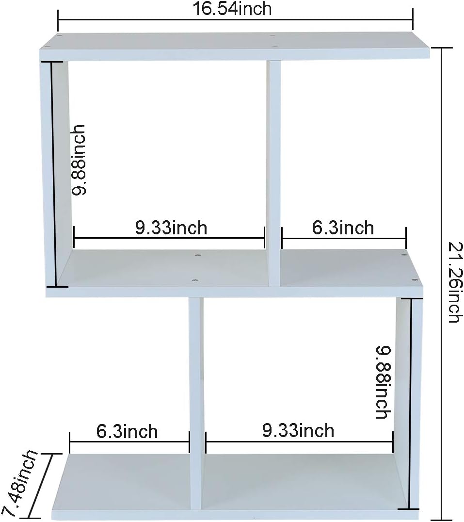 Mass Desktop Bookshelf Freestanding Wooden Countertop Bookcase Accessories Organizer Display Rack Dorm Desk Storage Shelf