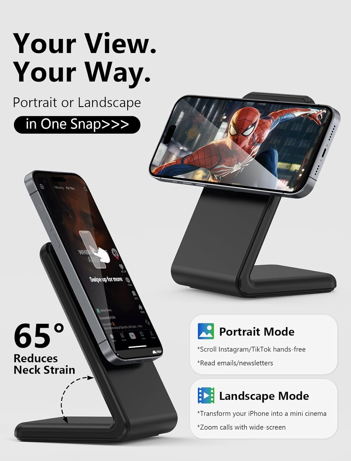 for MagSafe Charger - Magnetic Wireless Charger for iPhone 12-17, Black