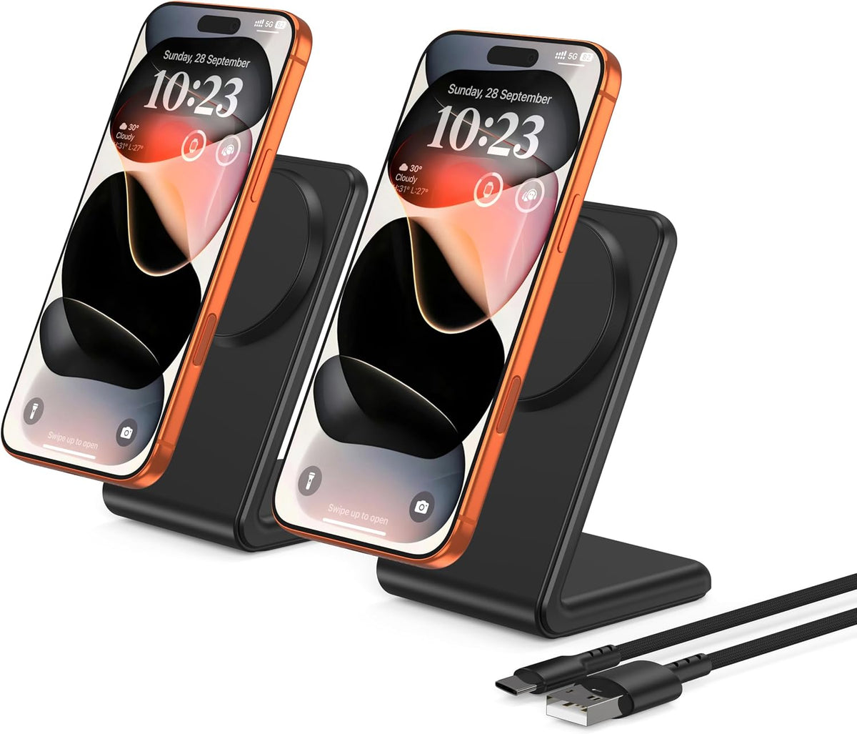 for MagSafe Charger - Magnetic Wireless Charger for iPhone 12-17, Black