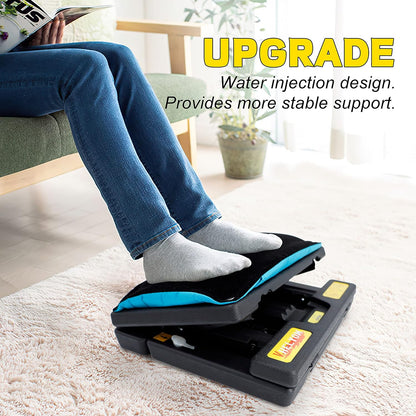 Foot Rest for Under Desk at Work, 4-Adjustable, Detachable Pad, Ergonomic