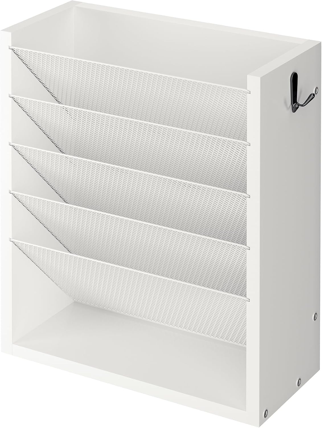 Mail Organizer Wall Mounted, 6-Slot Hanging File Organizer with Key Holder
