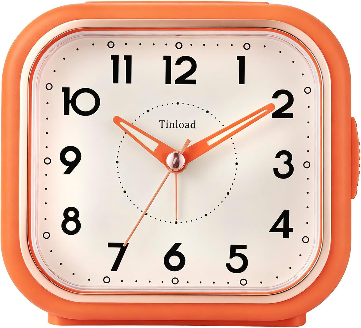 4.3" Vintage Retro Analog Alarm Clock, Super Silent Non Ticking Clock with Manual Light, Snooze, Battery Operated, Simply Design, for Living Room, Bedroom, Bedside, Desk(Green-V2)