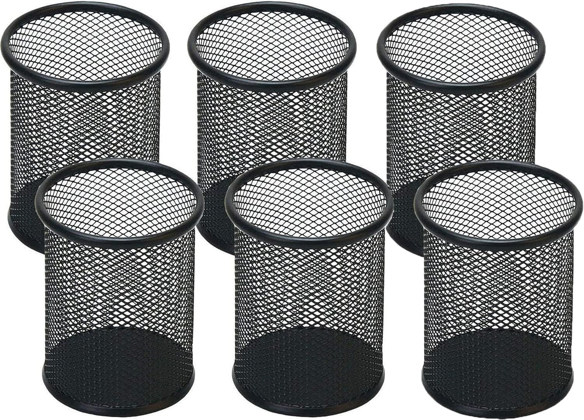 Pen Holder Pencil Holder Mesh Metal Pen Cup Holder Pencil Cup Holder for Desk Office Home Pen Organizer Black
