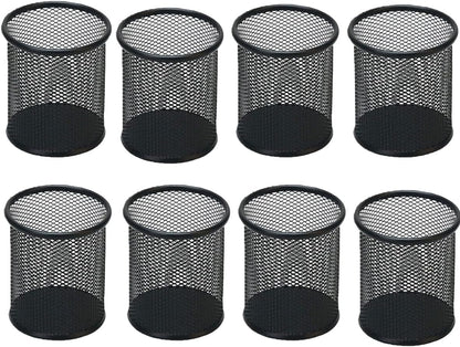 Pen Holder Pencil Holder Mesh Metal Pen Cup Holder Pencil Cup Holder for Desk Office Home Pen Organizer Black