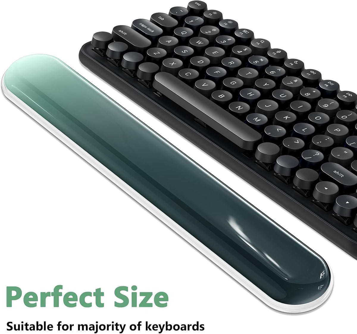 AKIT Ergonomic Mouse Pad and Keyboard Wrist Rest Set, Gel Mousepad, Green