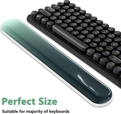 AKIT Ergonomic Mouse Pad and Keyboard Wrist Rest Set, Gel Mousepad, Green
