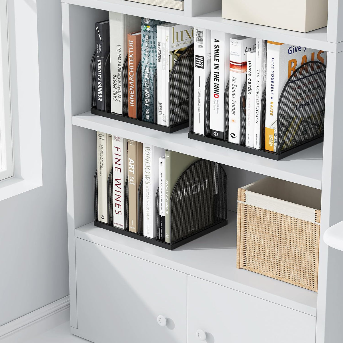 Desktop File Organizer with 5 Compartments