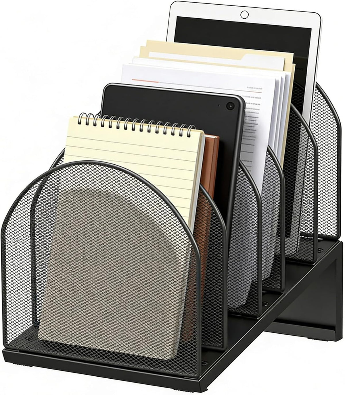 Desktop File Organizer with 5 Compartments