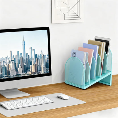 Desktop File Organizer with 5 Compartments