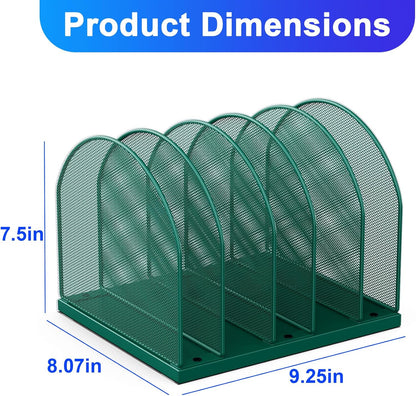 Desktop File Organizer with 5 Compartments