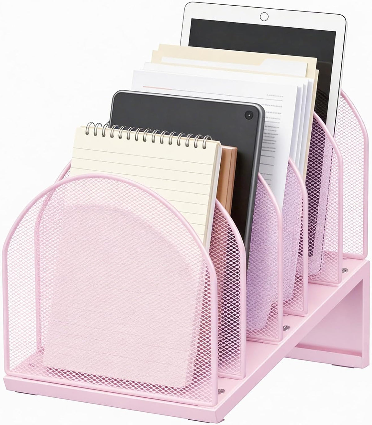 Desktop File Organizer with 5 Compartments