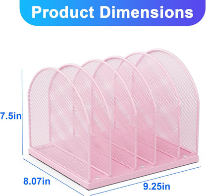 Desktop File Organizer with 5 Compartments