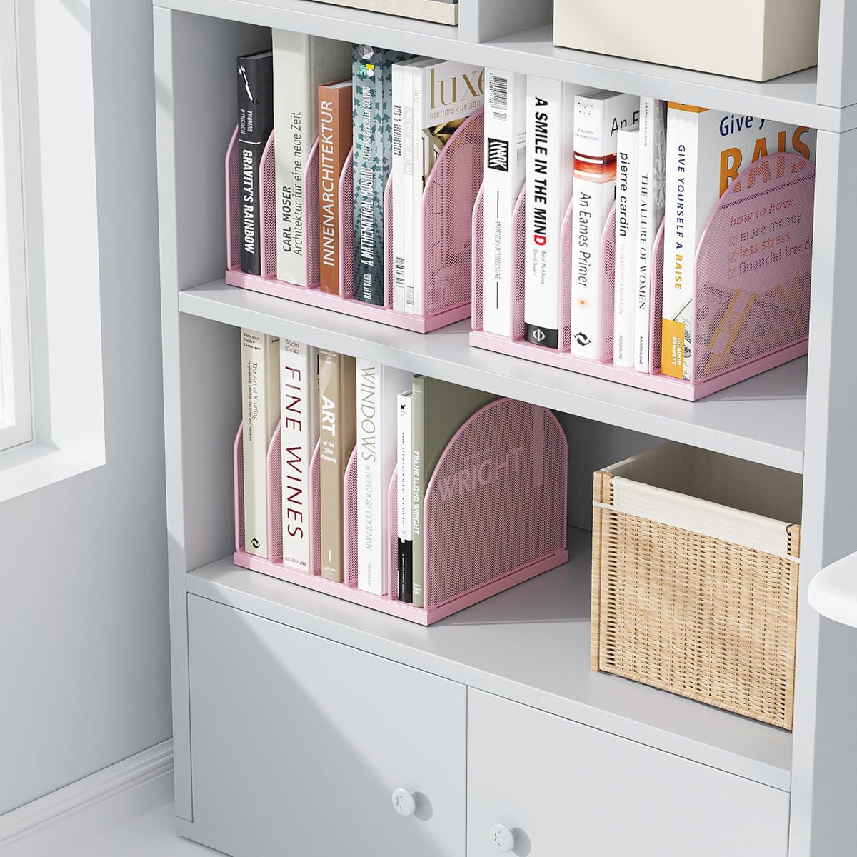 Desktop File Organizer with 5 Compartments