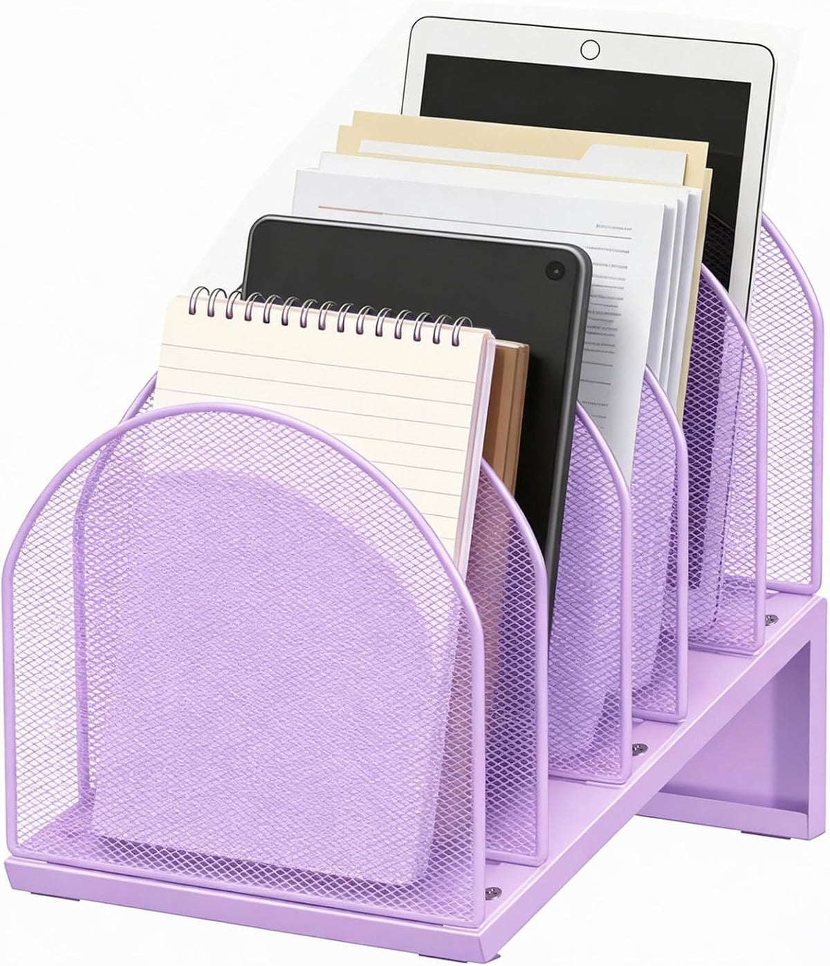 Desktop File Organizer with 5 Compartments