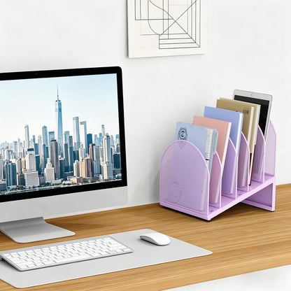Desktop File Organizer with 5 Compartments