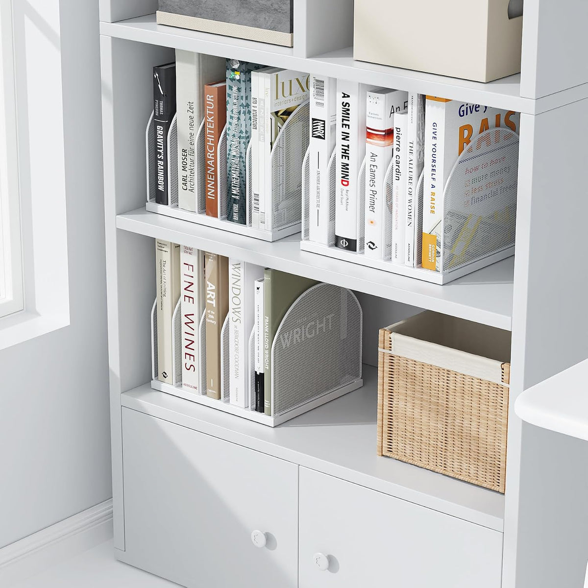 Desktop File Organizer with 5 Compartments