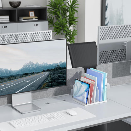 Desktop File Organizer with 5 Compartments