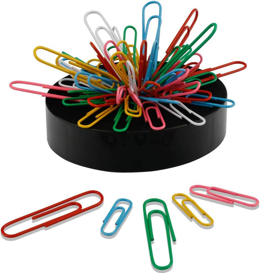 Magnetic Paper Clip Holder for Desk, Office Organizer with 160 Pcs Clips