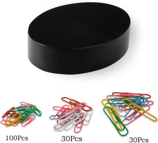 Magnetic Paper Clip Holder for Desk, Office Organizer with 160 Pcs Clips