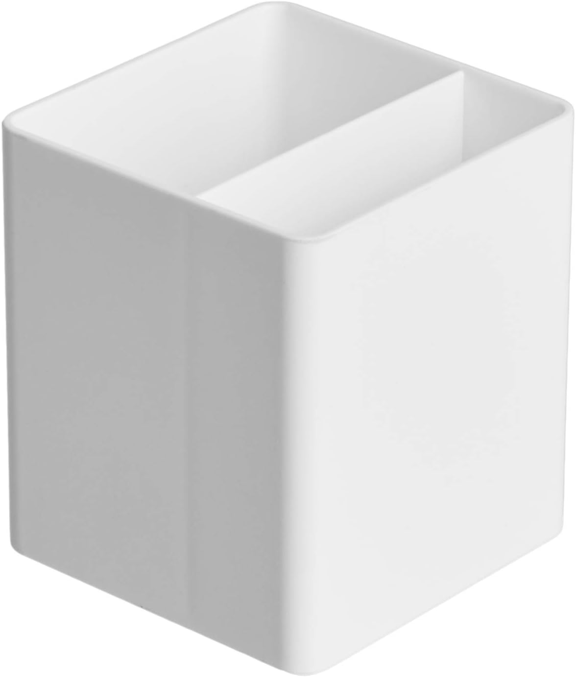 Plastic Desk Organizer Pen Cup White