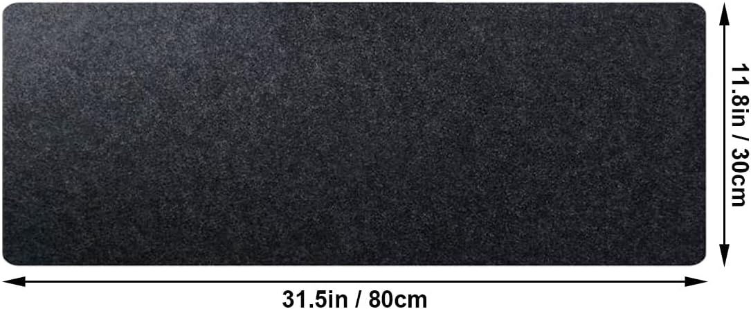 Gaming Mouse Pad, Felt Desk Mat for Laptop Keyboard, 3.0mm Felt Office Table Protector, Non Slip No Crease
