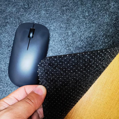 Gaming Mouse Pad, Felt Desk Mat for Laptop Keyboard, 3.0mm Felt Office Table Protector, Non Slip No Crease