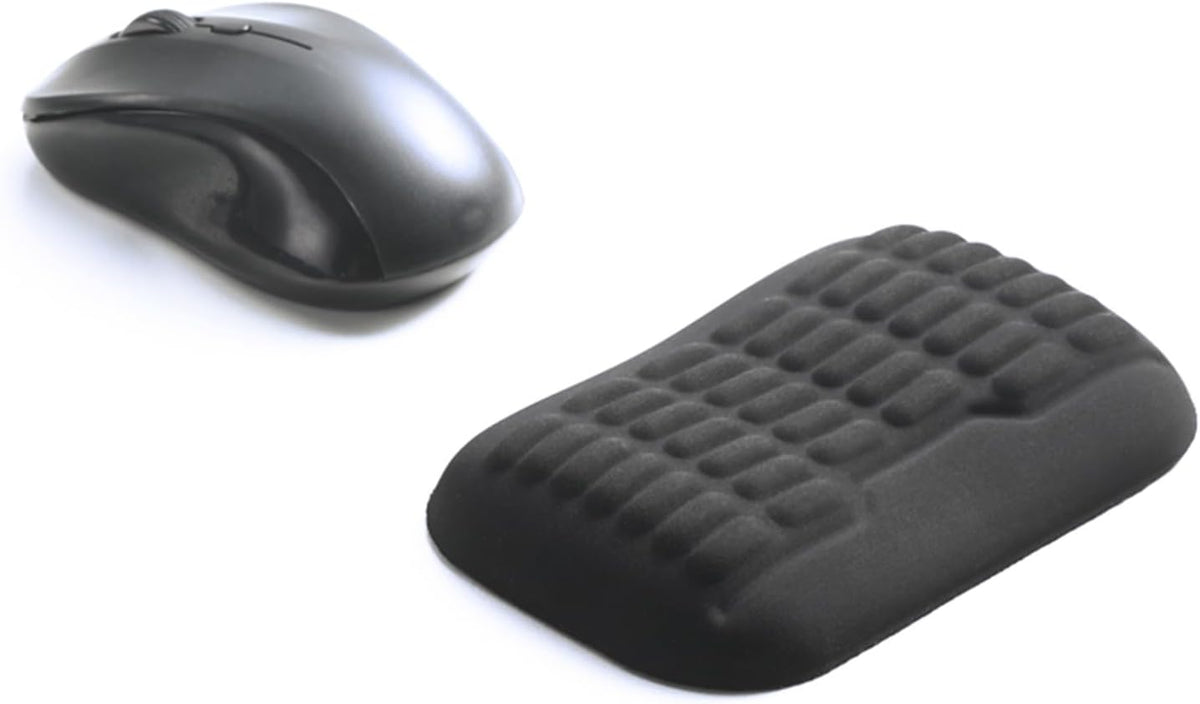 Ergonomic Mouse Wrist Rest,Latest 3.0 Wave Curve Design,High-Resilience Memory Foam Non-Slip Base,Reduces Wrist Fatigue,Ideal for Office Gaming & Long Hours of Use(Black)