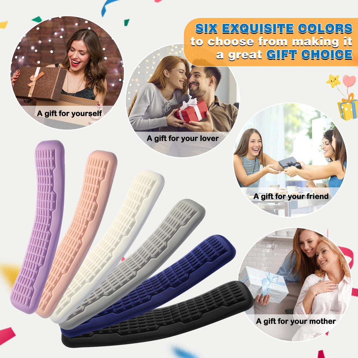 Ergonomic Mouse Wrist Rest,Latest 3.0 Wave Curve Design,High-Resilience Memory Foam Non-Slip Base,Reduces Wrist Fatigue,Ideal for Office Gaming & Long Hours of Use(Black)