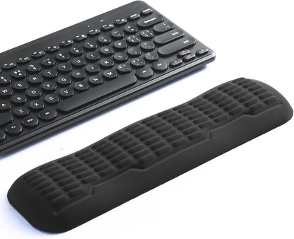 Ergonomic Mouse Wrist Rest,Latest 3.0 Wave Curve Design,High-Resilience Memory Foam Non-Slip Base,Reduces Wrist Fatigue,Ideal for Office Gaming & Long Hours of Use(Black)