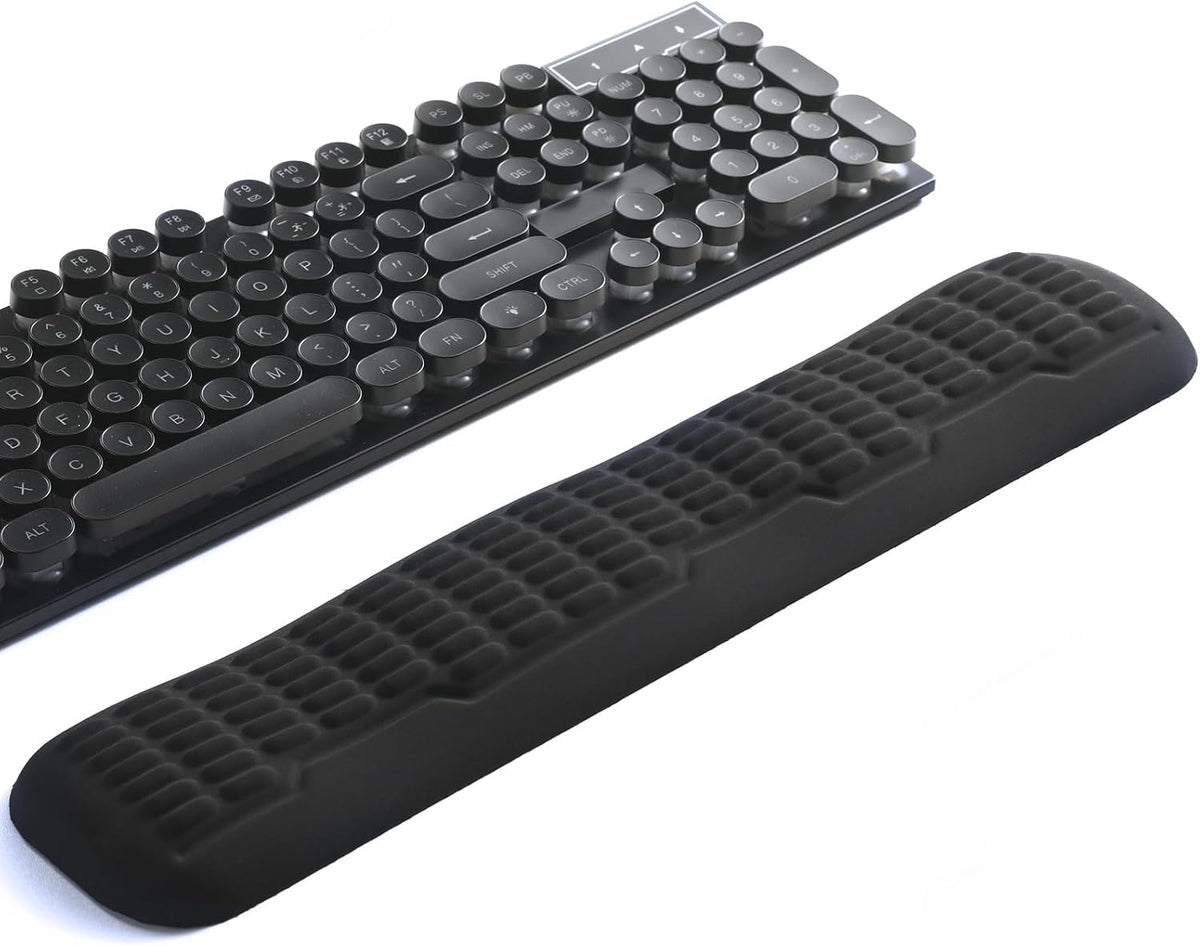 Ergonomic Mouse Wrist Rest,Latest 3.0 Wave Curve Design,High-Resilience Memory Foam Non-Slip Base,Reduces Wrist Fatigue,Ideal for Office Gaming & Long Hours of Use(Black)