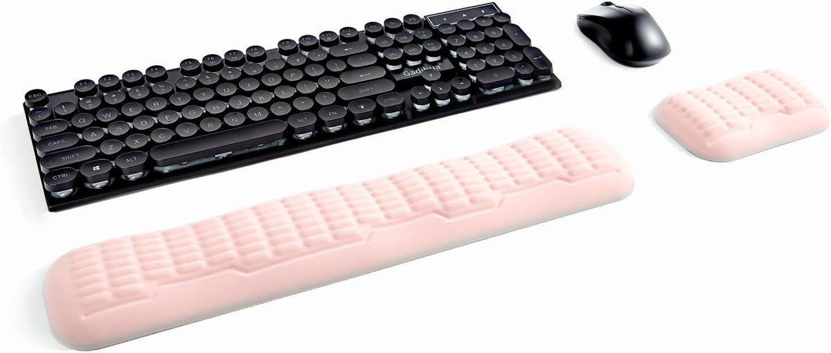 Ergonomic Mouse Wrist Rest,Latest 3.0 Wave Curve Design,High-Resilience Memory Foam Non-Slip Base,Reduces Wrist Fatigue,Ideal for Office Gaming & Long Hours of Use(Black)