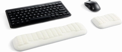 Ergonomic Mouse Wrist Rest,Latest 3.0 Wave Curve Design,High-Resilience Memory Foam Non-Slip Base,Reduces Wrist Fatigue,Ideal for Office Gaming & Long Hours of Use(Black)