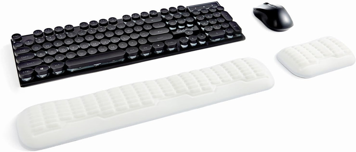 Ergonomic Mouse Wrist Rest,Latest 3.0 Wave Curve Design,High-Resilience Memory Foam Non-Slip Base,Reduces Wrist Fatigue,Ideal for Office Gaming & Long Hours of Use(Black)