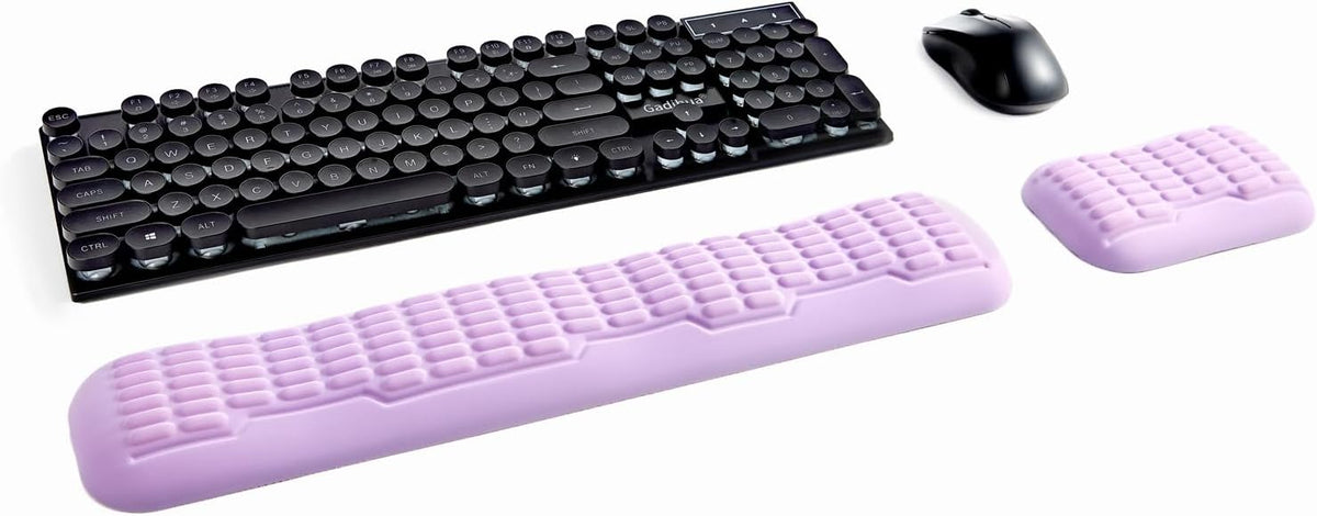 Ergonomic Mouse Wrist Rest,Latest 3.0 Wave Curve Design,High-Resilience Memory Foam Non-Slip Base,Reduces Wrist Fatigue,Ideal for Office Gaming & Long Hours of Use(Black)