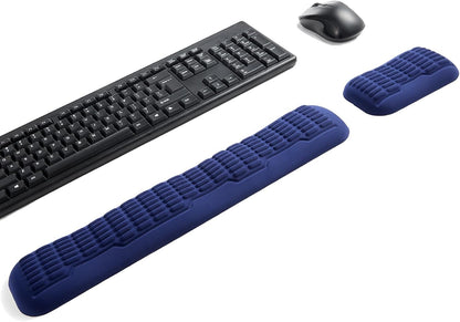 Ergonomic Mouse Wrist Rest,Latest 3.0 Wave Curve Design,High-Resilience Memory Foam Non-Slip Base,Reduces Wrist Fatigue,Ideal for Office Gaming & Long Hours of Use(Black)